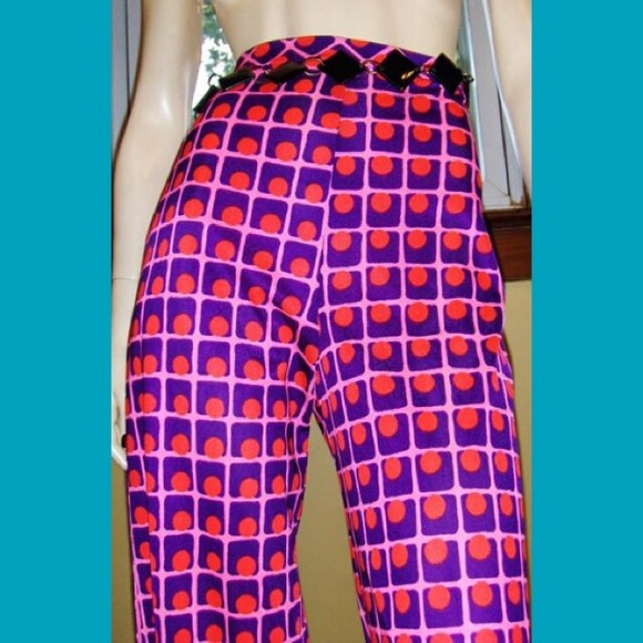 VTG SPACE GIRL GROOVY Atomic Top &Pants MOD Outfit - Picture 4 of 8